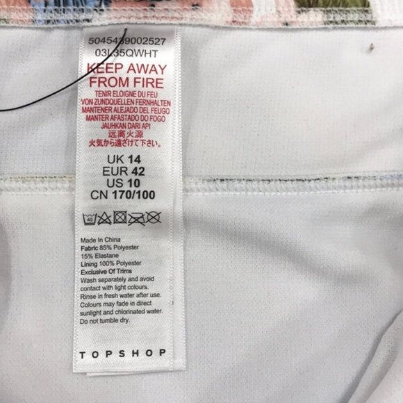 Topshop Ribbed Hawaiian High Waist Bikini Bottoms - Picture 5 of 7